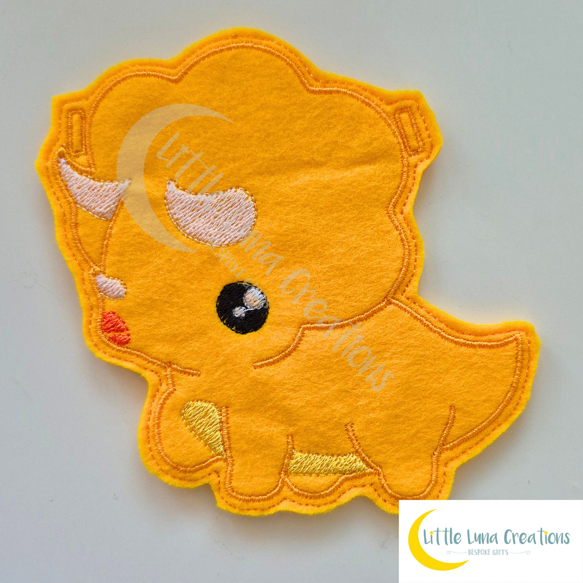 Rainbow Dinosaur Bunting Embroidery Designs - DIGITAL DOWNLOAD FOR EMBROIDERY MACHINES - Little Luna Creations
