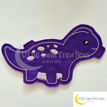 Load image into Gallery viewer, Rainbow Dinosaur Bunting Embroidery Designs - DIGITAL DOWNLOAD FOR EMBROIDERY MACHINES - Little Luna Creations