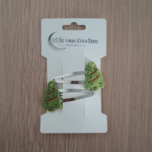Load image into Gallery viewer, Cute Christmas Hair Clips - Little Luna Creations