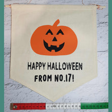 Load image into Gallery viewer, Personalised Halloween Banner - Little Luna Creations