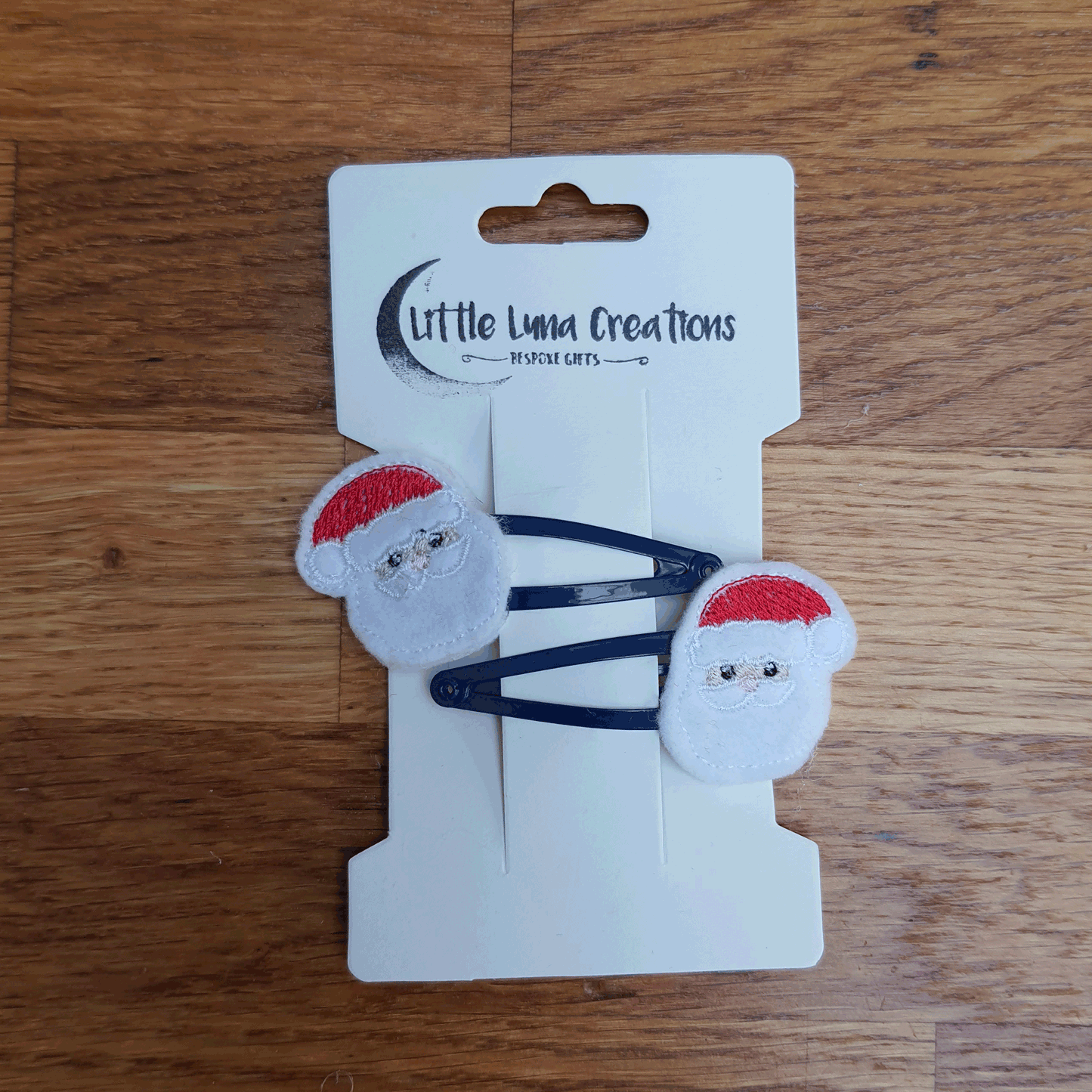 Cute Christmas Hair Clips - Little Luna Creations