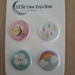 Cute Badge Sets - Little Luna Creations