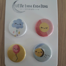 Load image into Gallery viewer, Cute Badge Sets - Little Luna Creations