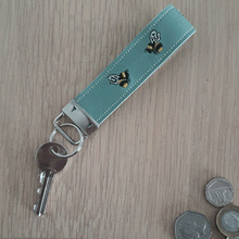 Load image into Gallery viewer, Embroidered Vinyl Key Fobs - Little Luna Creations