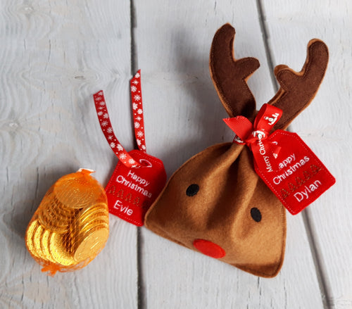 Reindeer Treat Bags - Little Luna Creations