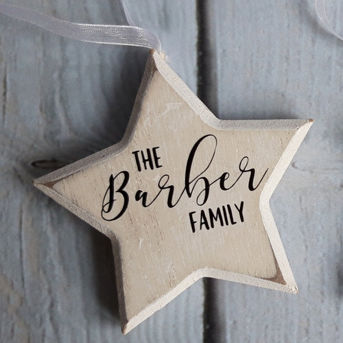 Personalised Wooden Christmas Decorations - Little Luna Creations