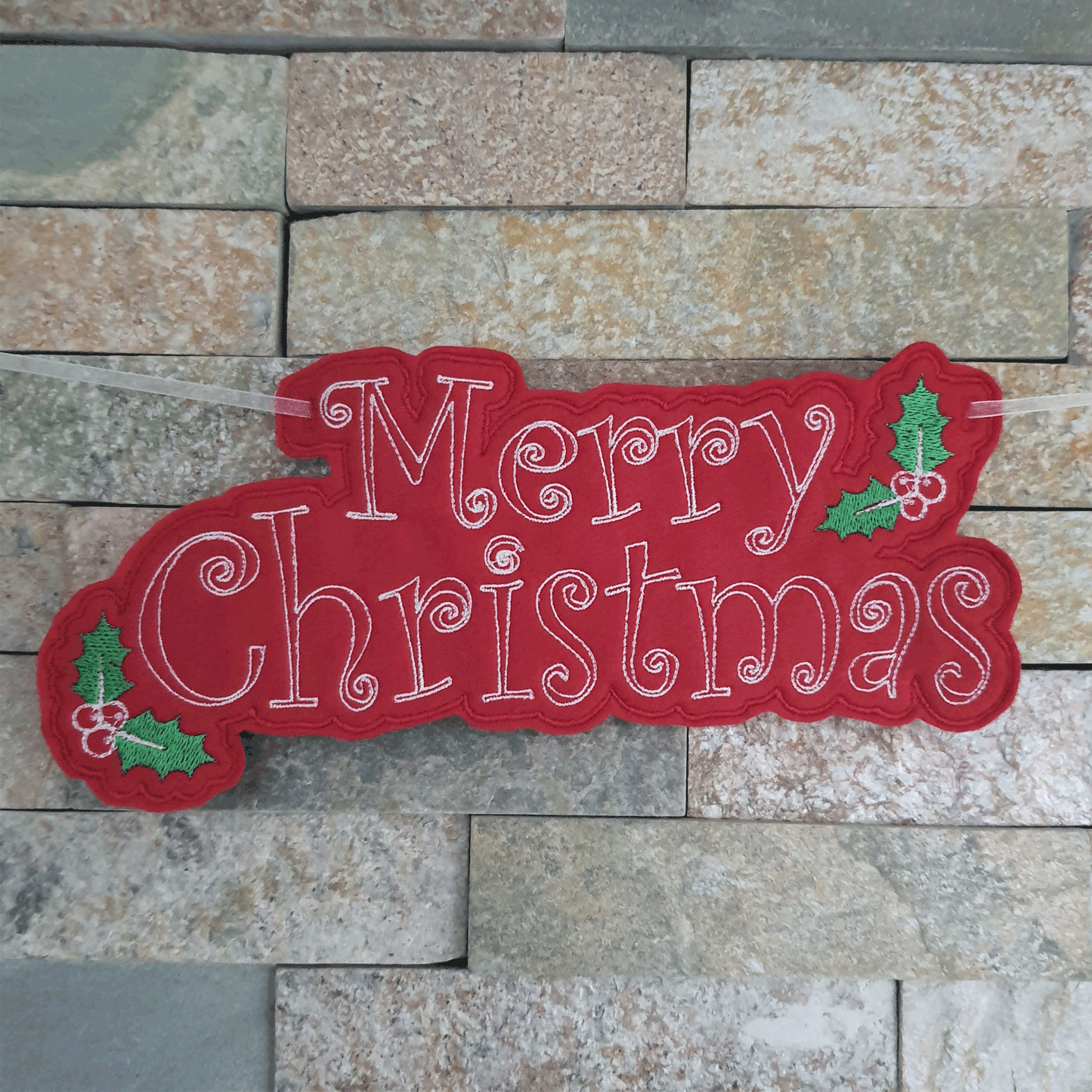 Felt Christmas Bunting - Little Luna Creations