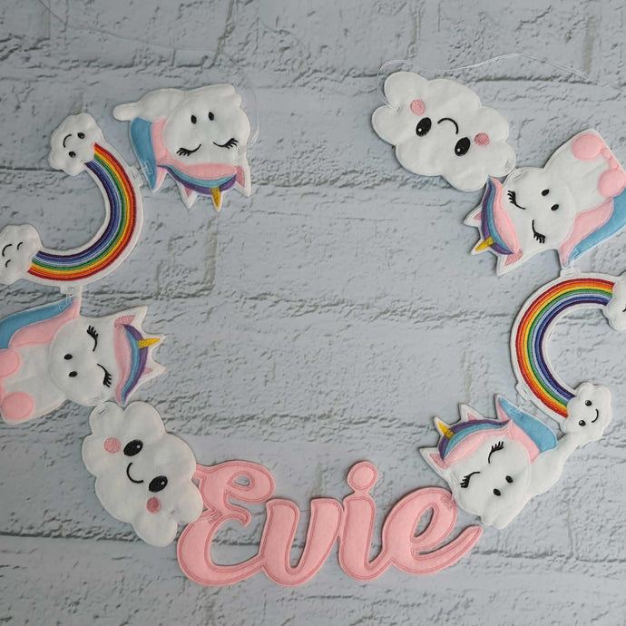 Felt Unicorn Bunting - Little Luna Creations