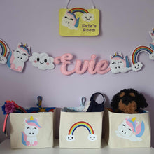 Load image into Gallery viewer, Personalised Unicorn Door Sign - Little Luna Creations