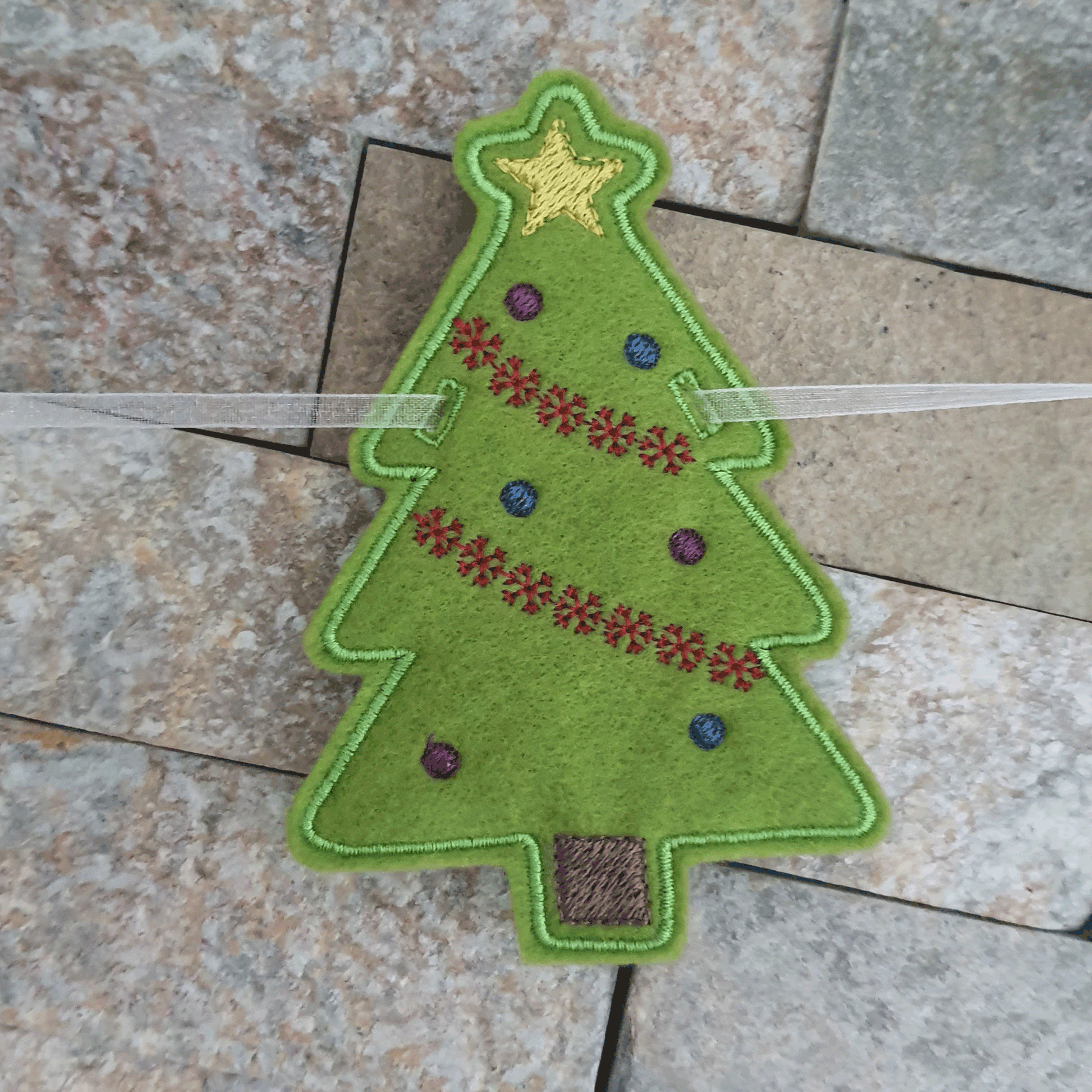 Felt Christmas Bunting - Little Luna Creations
