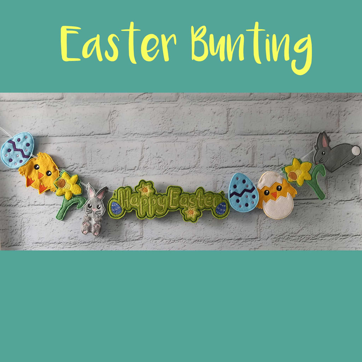 Felt Easter Bunting - Little Luna Creations
