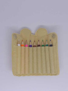 Lion Pencil Wrap with Colouring Pencils - Little Luna Creations
