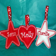Load image into Gallery viewer, Felt Scandi-themed Christmas Decorations - Little Luna Creations