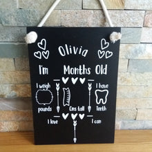 Load image into Gallery viewer, Baby Milestones Chalkboards - Little Luna Creations