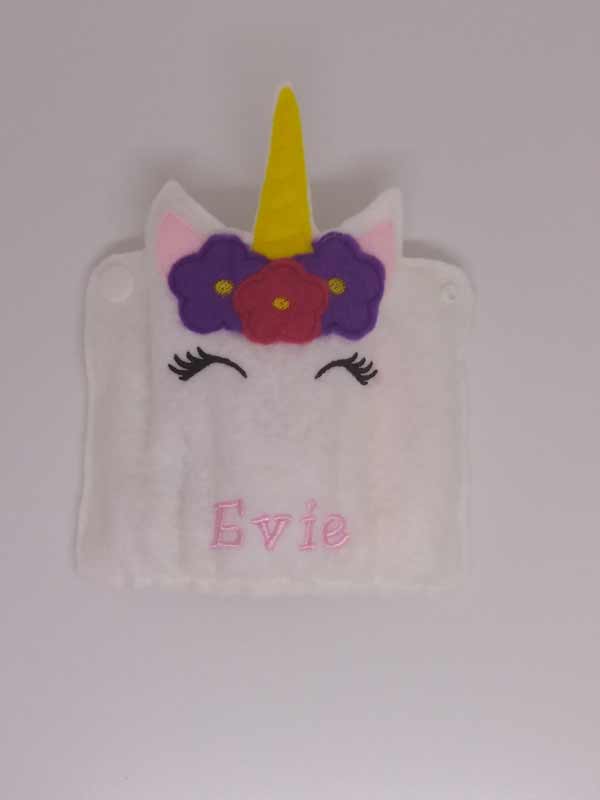 Unicorn Pencil Wrap with Colouring Pencils - Little Luna Creations