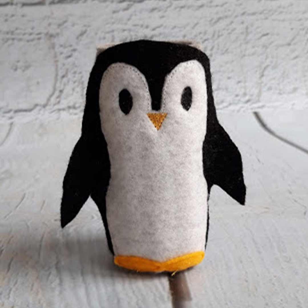 Penguin Pencil Wrap with Colouring Pencils - Little Luna Creations