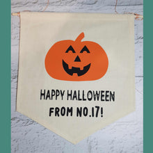 Load image into Gallery viewer, Personalised Halloween Banner - Little Luna Creations