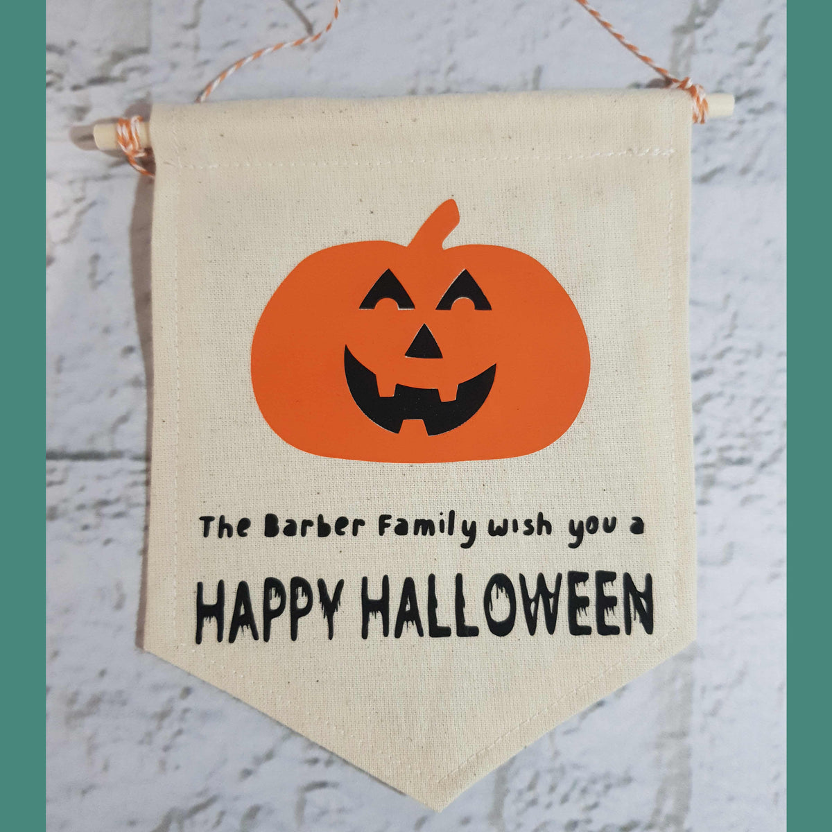 Personalised Halloween Banner - Little Luna Creations