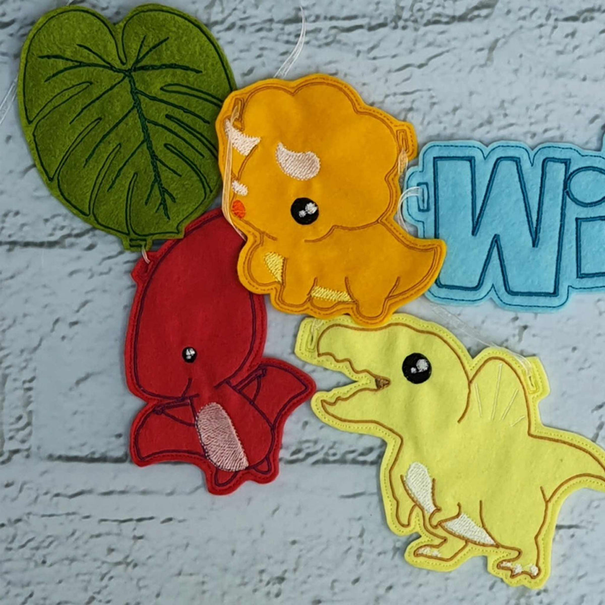 Felt Dinosaur Bunting - Little Luna Creations