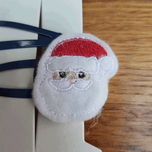 Cute Christmas Hair Clips - Little Luna Creations