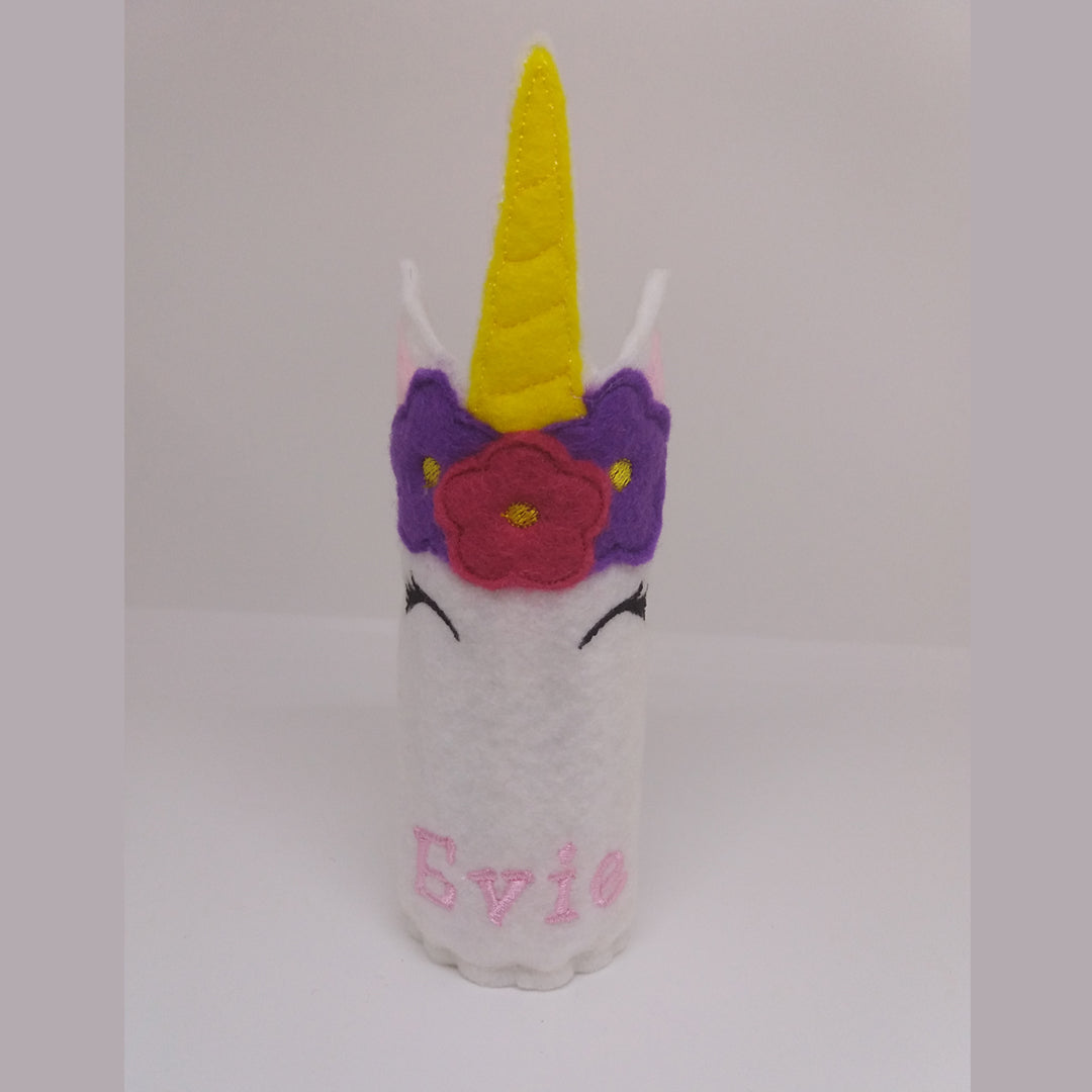 Unicorn Pencil Wrap with Colouring Pencils - Little Luna Creations