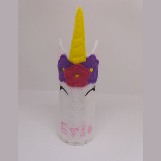 Unicorn Pencil Wrap with Colouring Pencils - Little Luna Creations