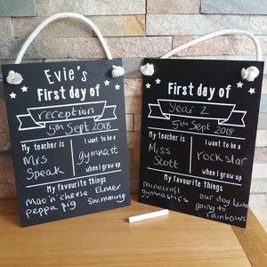 First Day Chalkboards - Little Luna Creations