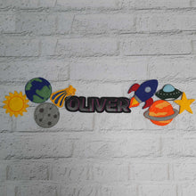 Load image into Gallery viewer, Felt Space Bunting - Little Luna Creations
