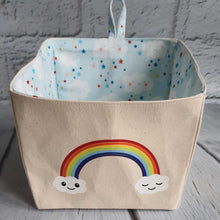 Load image into Gallery viewer, Unicorn Fabric Storage Basket - Little Luna Creations