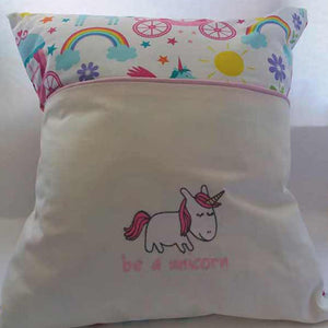 Unicorn Reading Cushion - Little Luna Creations